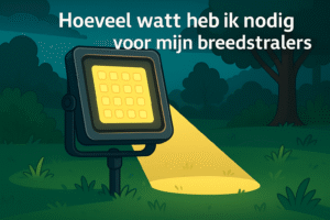 hoeveel watt heb ik nodig voor mijn breedstralers